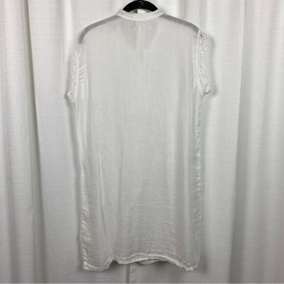 CP Shades White Linen Sleeveless Button Front Tunic Sz.XS - Picture 9 of 12